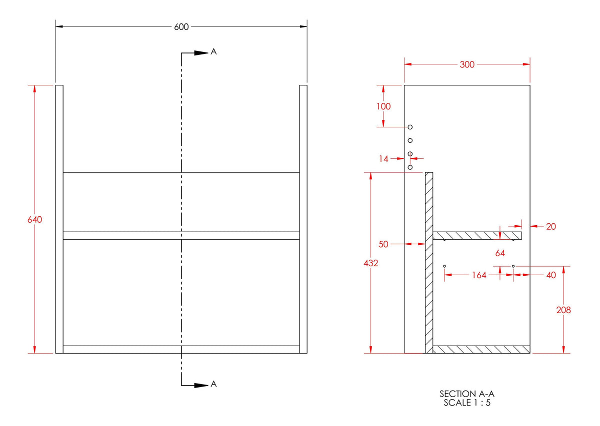 Auvellis Forma 1236mm Standard Basin and WC Unit Pack – basin unit detail