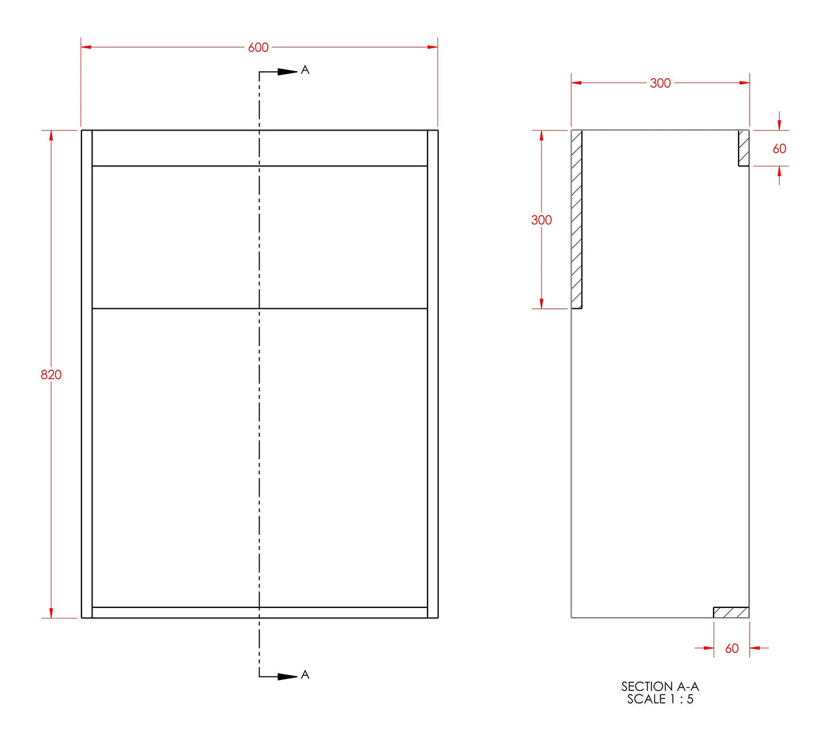 Auvellis Forma 1236mm Standard Basin and WC Unit Pack – WC unit detail