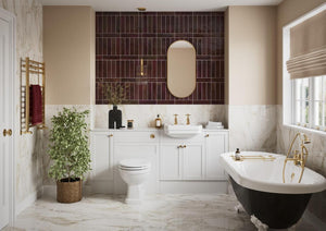 Auvellis Forma Matt White bathroom furniture room setting