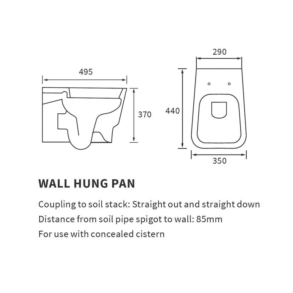 Amyris Wall Hung Toilet With Soft Close Seat