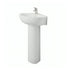 Atlas Corner 450mm Washbasin With Pedestal