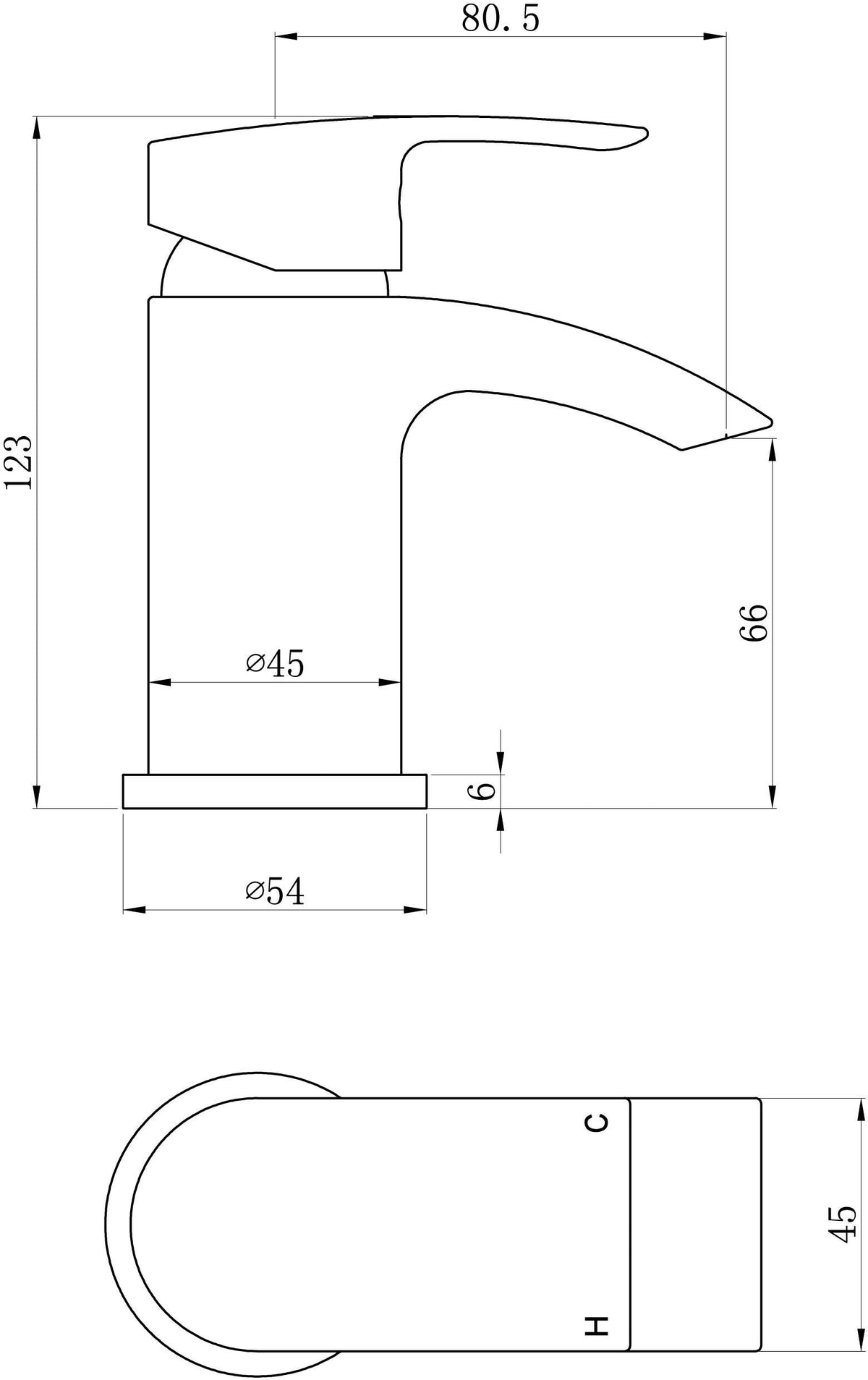 Auvellis Linaro DITS1260 technical dimensions