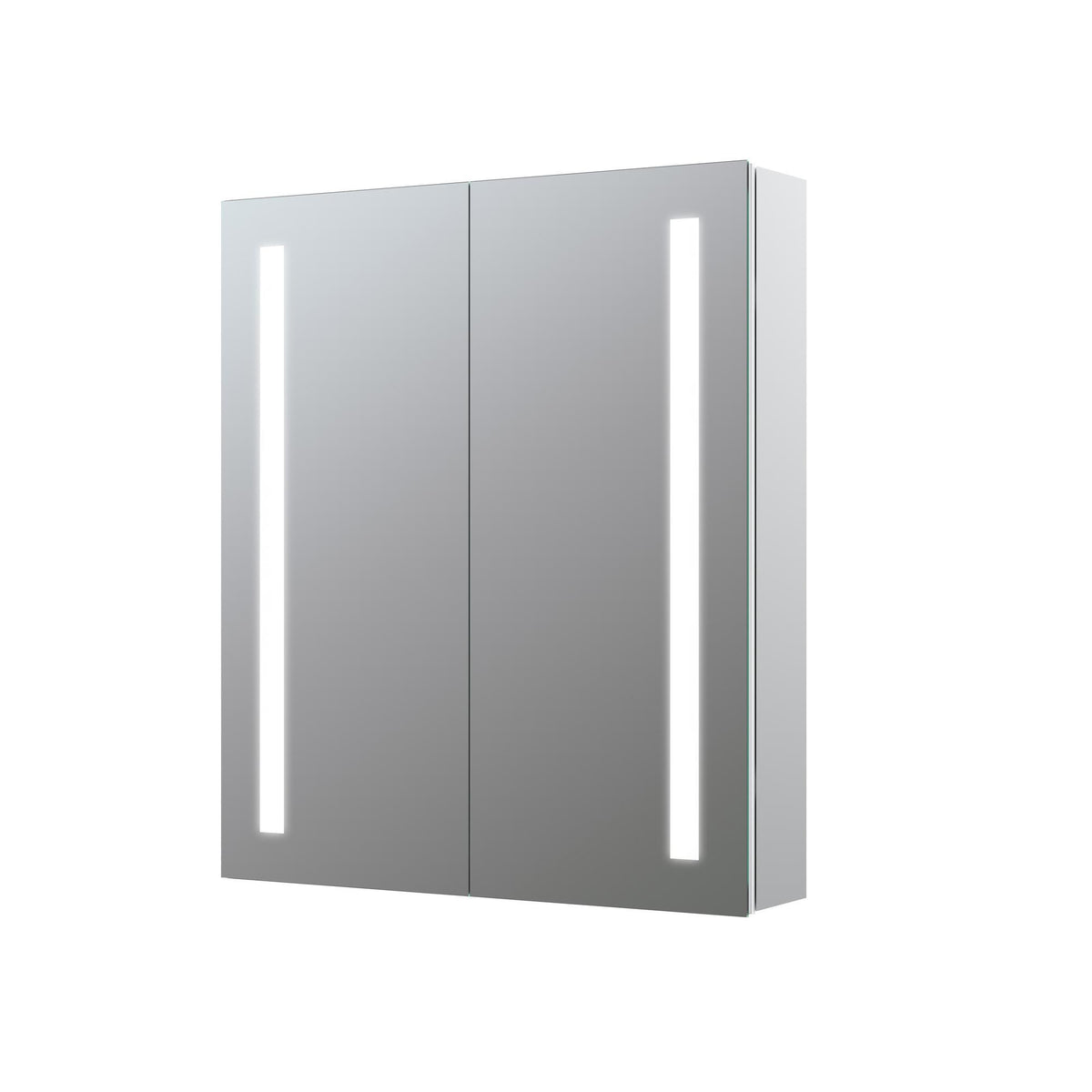 Auvellis Nexara 600mm two-door front-lit LED mirrored cabinet