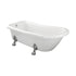 Bayswater 1530x670mm Freestanding Slipper Bath With Chrome Claw Feet