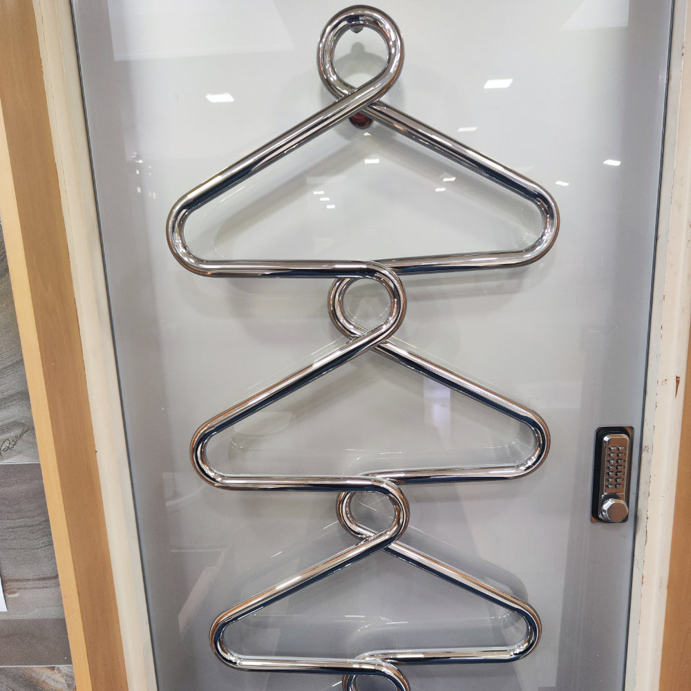 Bisque Archibold 1200x500mm Towel Warmer In Chrome. 795 Btu Bisque Archibold