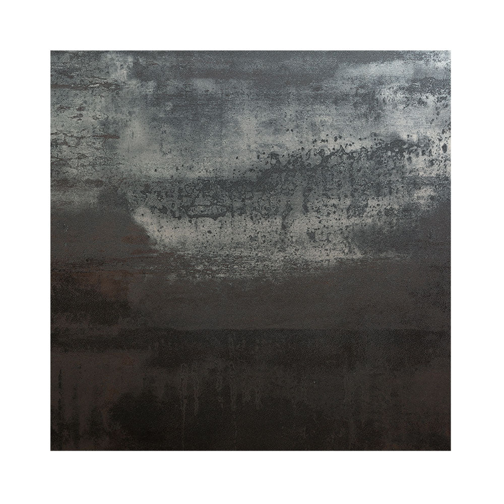 Corten Blanco – 600x600mm Matt Black Glazed Porcelain Tile Bathwise