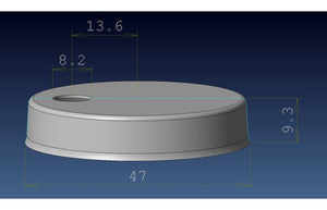 Auvellis toilet seat cover caps dimensions
