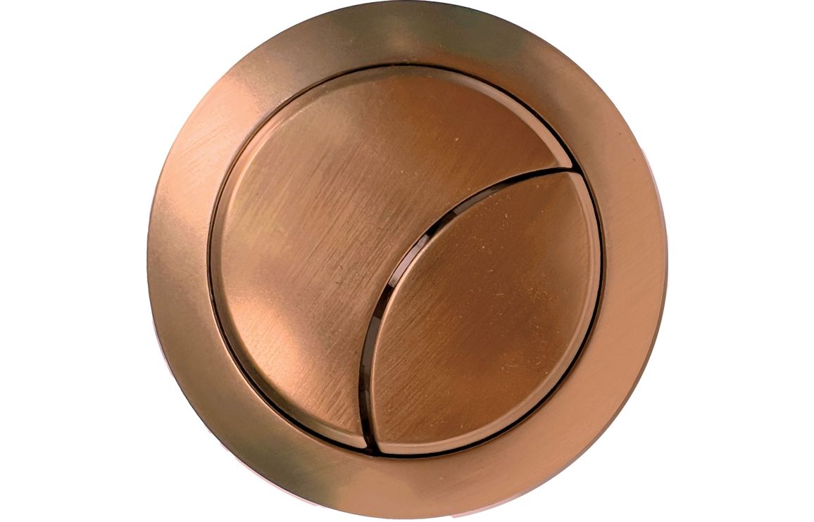 Auvellis dual push-button cover in brushed bronze