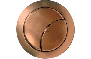 Auvellis dual push-button cover in brushed bronze