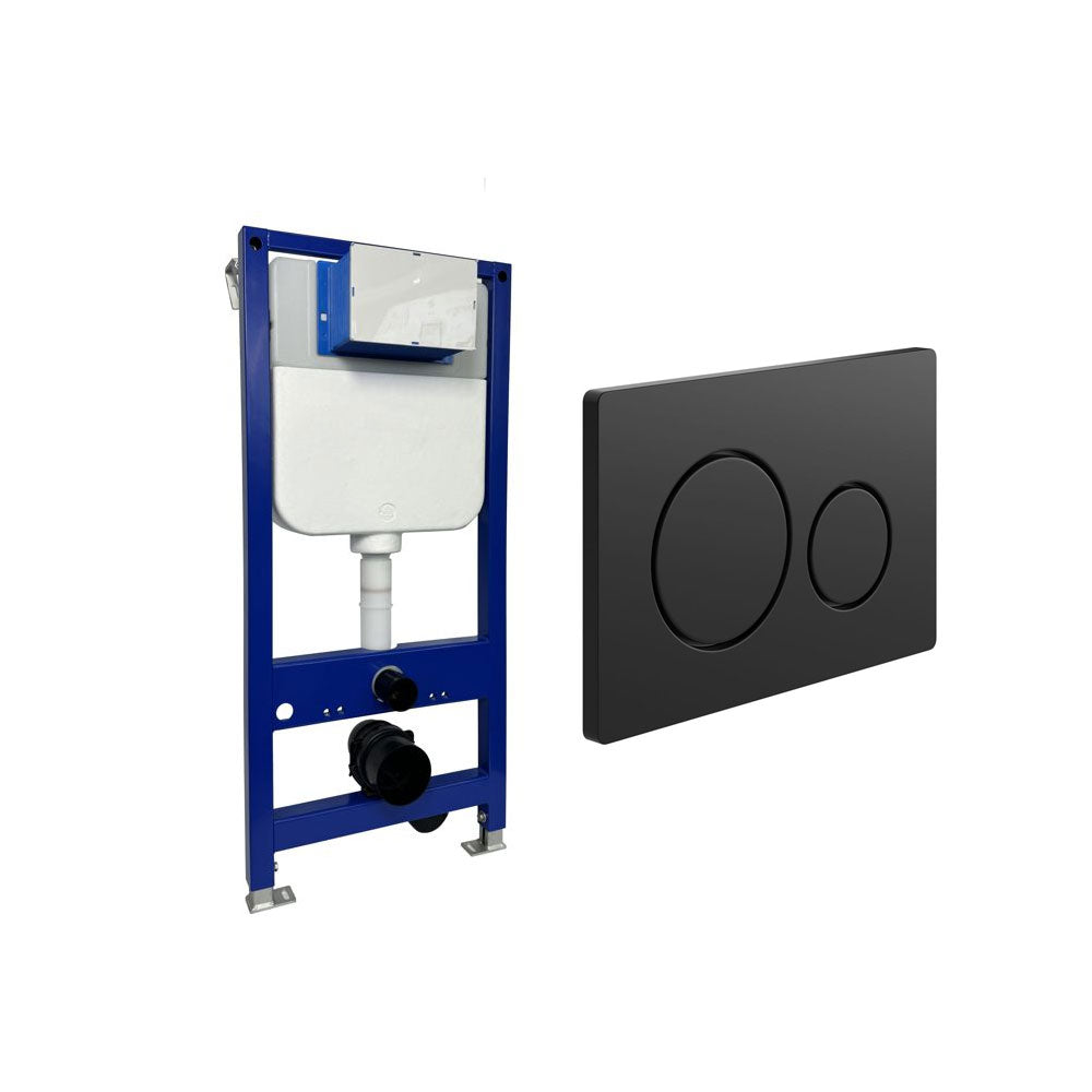 Auvellis Universal Wall Hung Toilet Frame With Dual Flush Plate