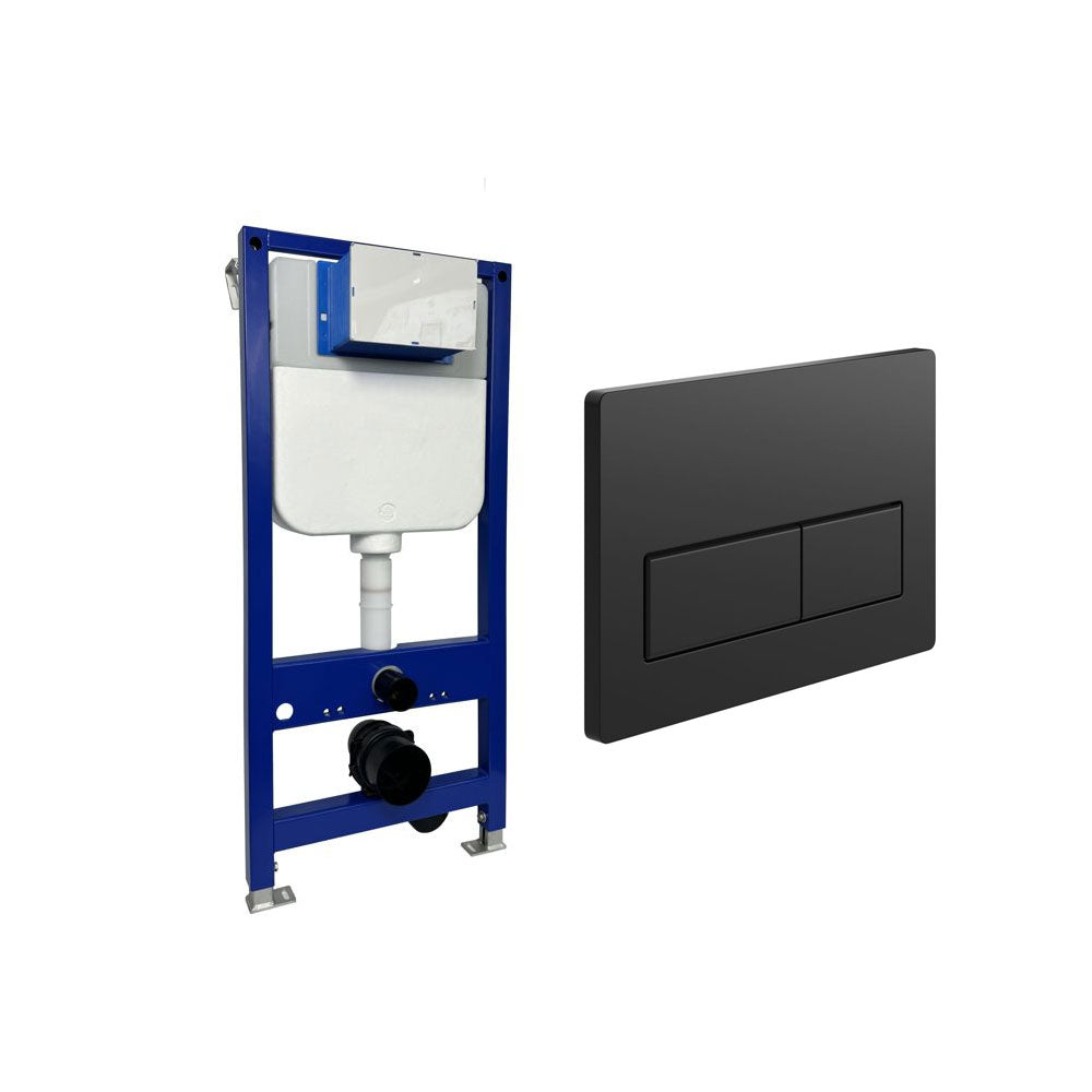 Auvellis Universal Wall Hung Toilet Frame With Dual Flush Plate