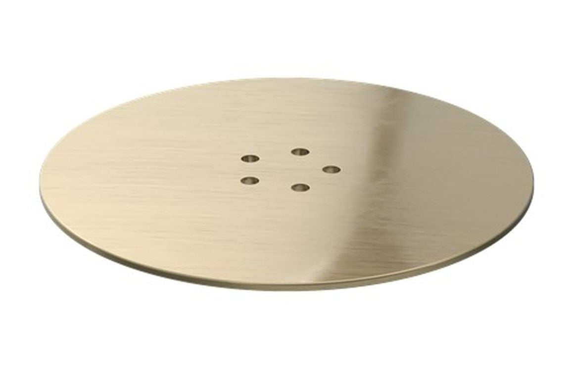 Auvellis RefleXion waste cover in brushed brass