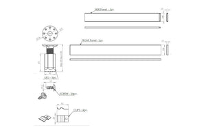 Auvellis RefleXion 1200mm riser kit dimensions