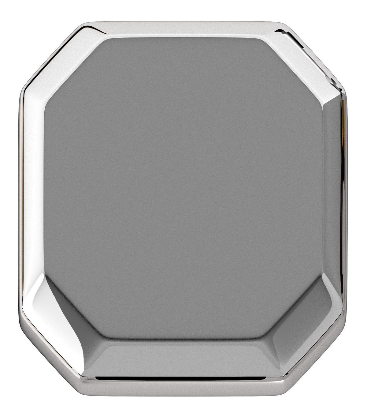 Second view of Auvellis 34mm octagonal Deco knob in chrome