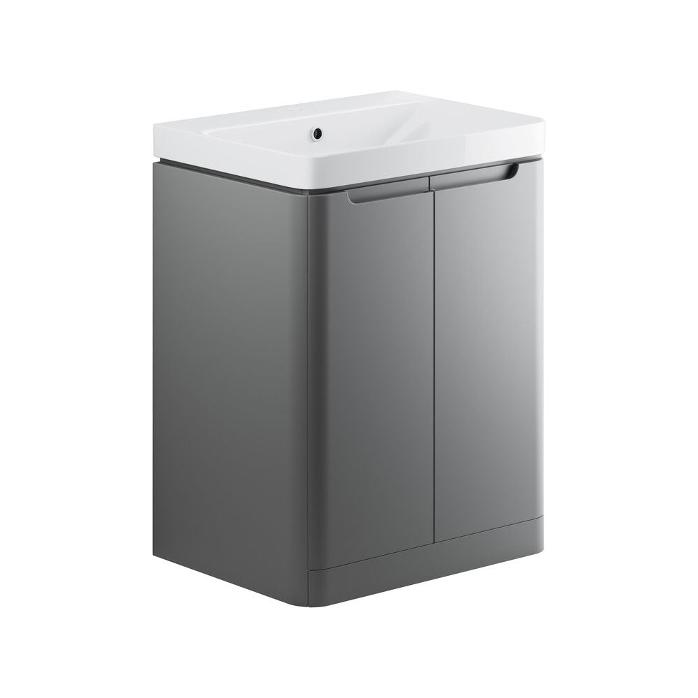 Lambra Floorstanding 2 Door Unit And Washbasin 605mm Pureflo