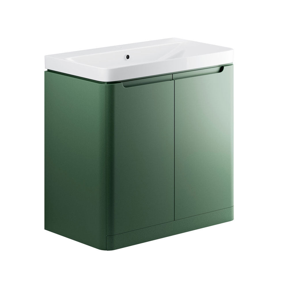 Lambra Floor Standing Twin Door Unit With Basin Pureflo