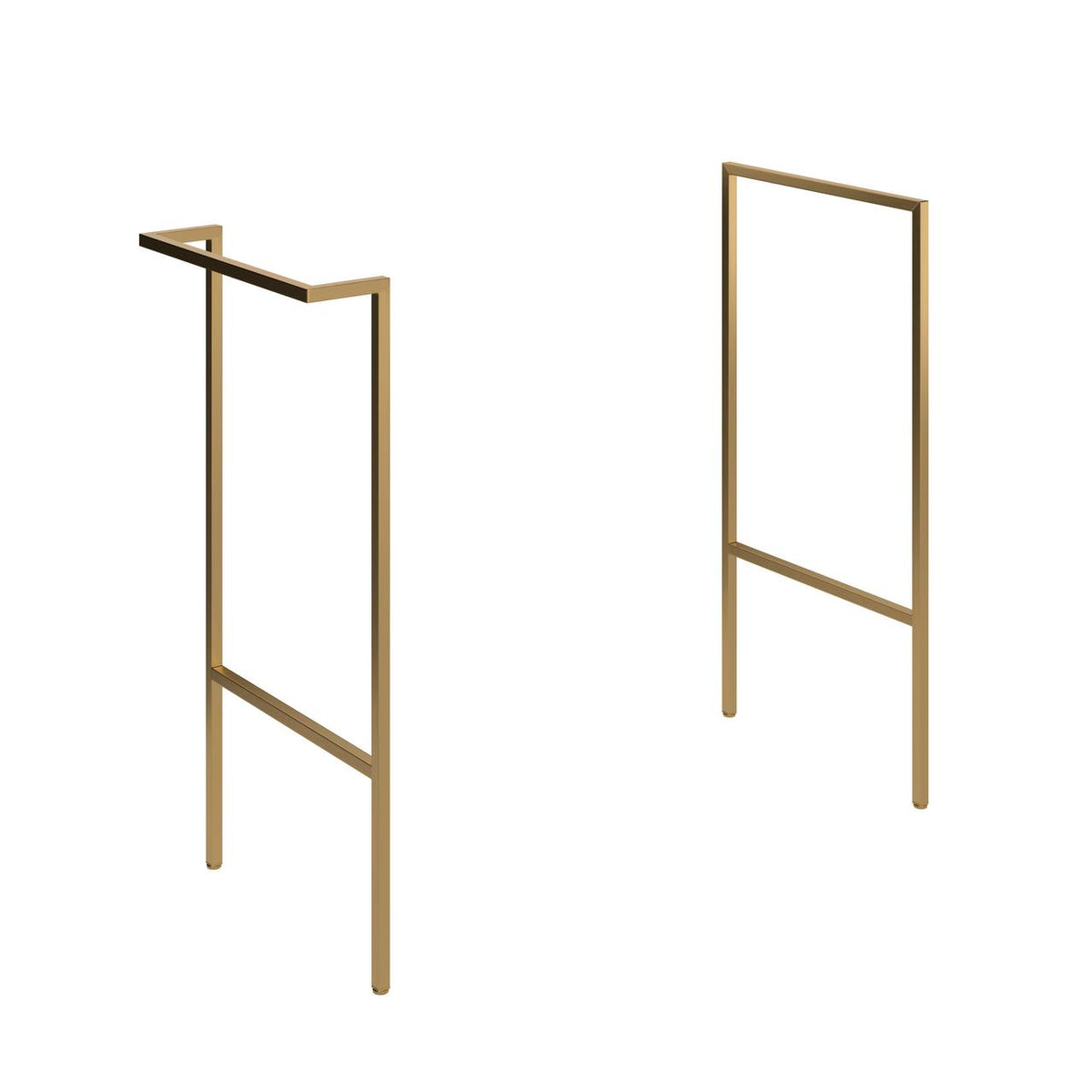 Auvellis Arven optional furniture frame with integrated towel rail in Brushed Brass