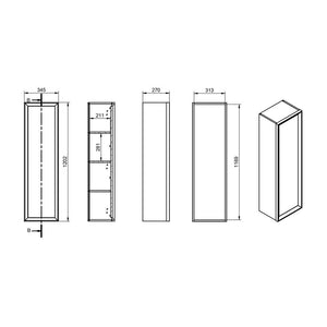 Push Wall Mounted Storage Unit Push