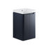 Palma 500mm floor-standing cloakroom vanity with basin – Matt Indigo