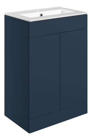 Auvellis Arven 610mm floor-standing vanity in Matt Deep Blue