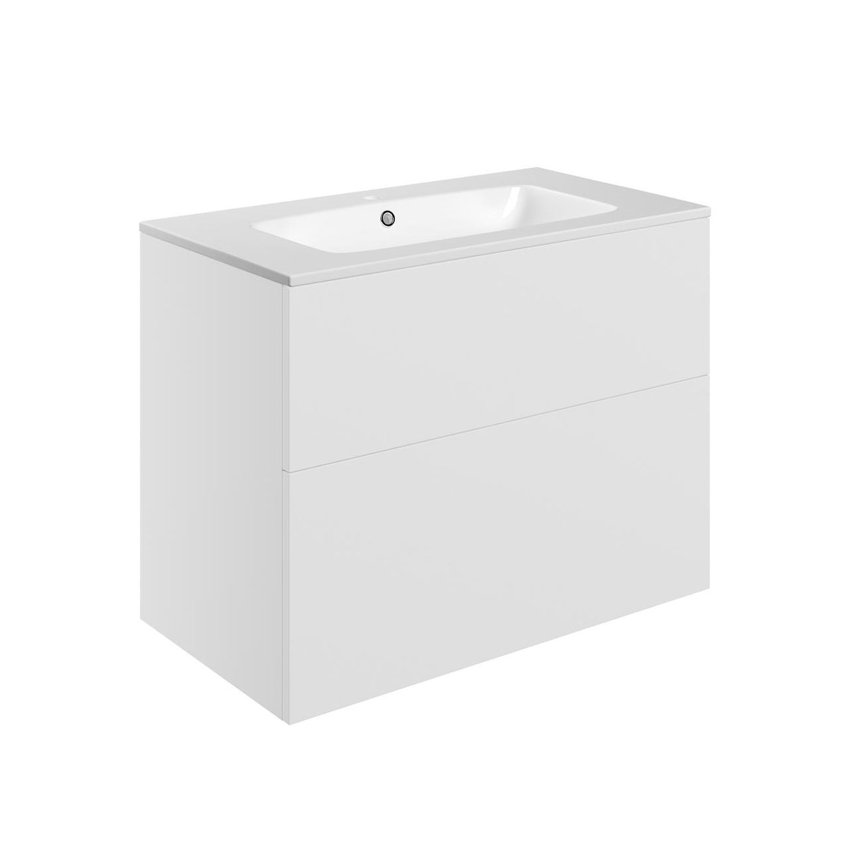 Auvellis Arven 815mm wall-hung vanity in Matt White