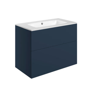 Auvellis Arven 815mm wall-hung vanity in Matt Deep Blue