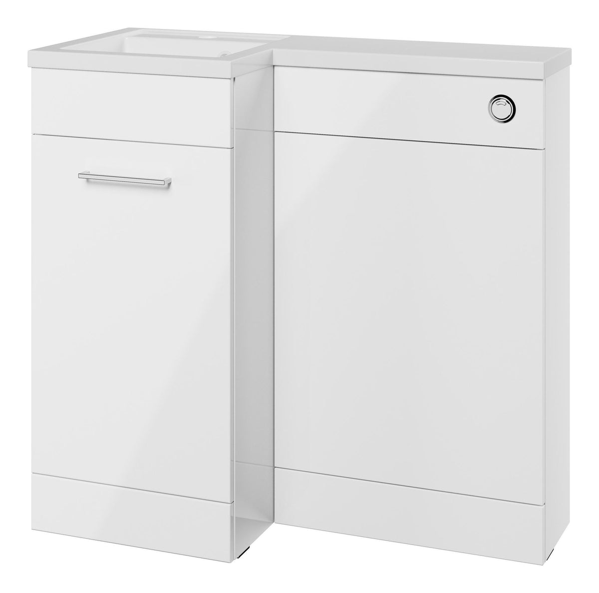 Auvellis Forma 900mm left-hand furniture pack – Gloss White