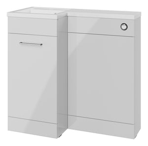Auvellis Forma 900mm left-hand furniture pack – Gloss Grey
