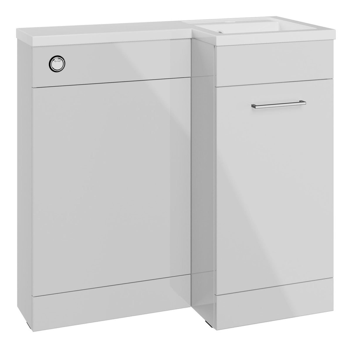 Auvellis Forma 900mm right-hand furniture pack – Gloss Grey