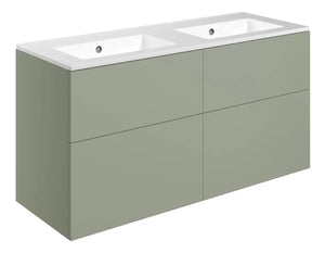 Auvellis Arven 1210mm wall-hung vanity in Matt Olive Green with zero tap holes