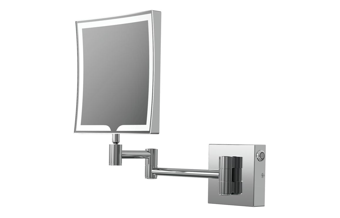 Auvellis Tarifa square LED cosmetic mirror – clean product view