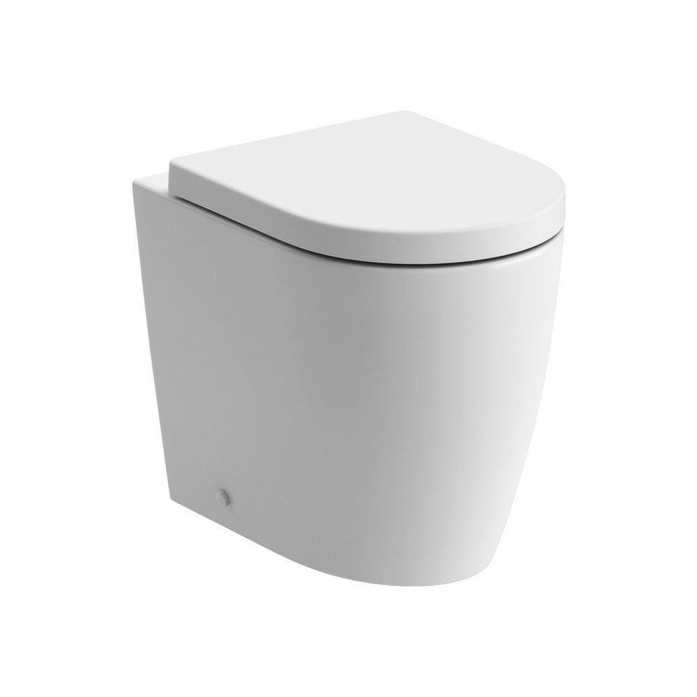 Cilantro Back To Wall Rimless Toilet With Soft Close Seat Pureflo