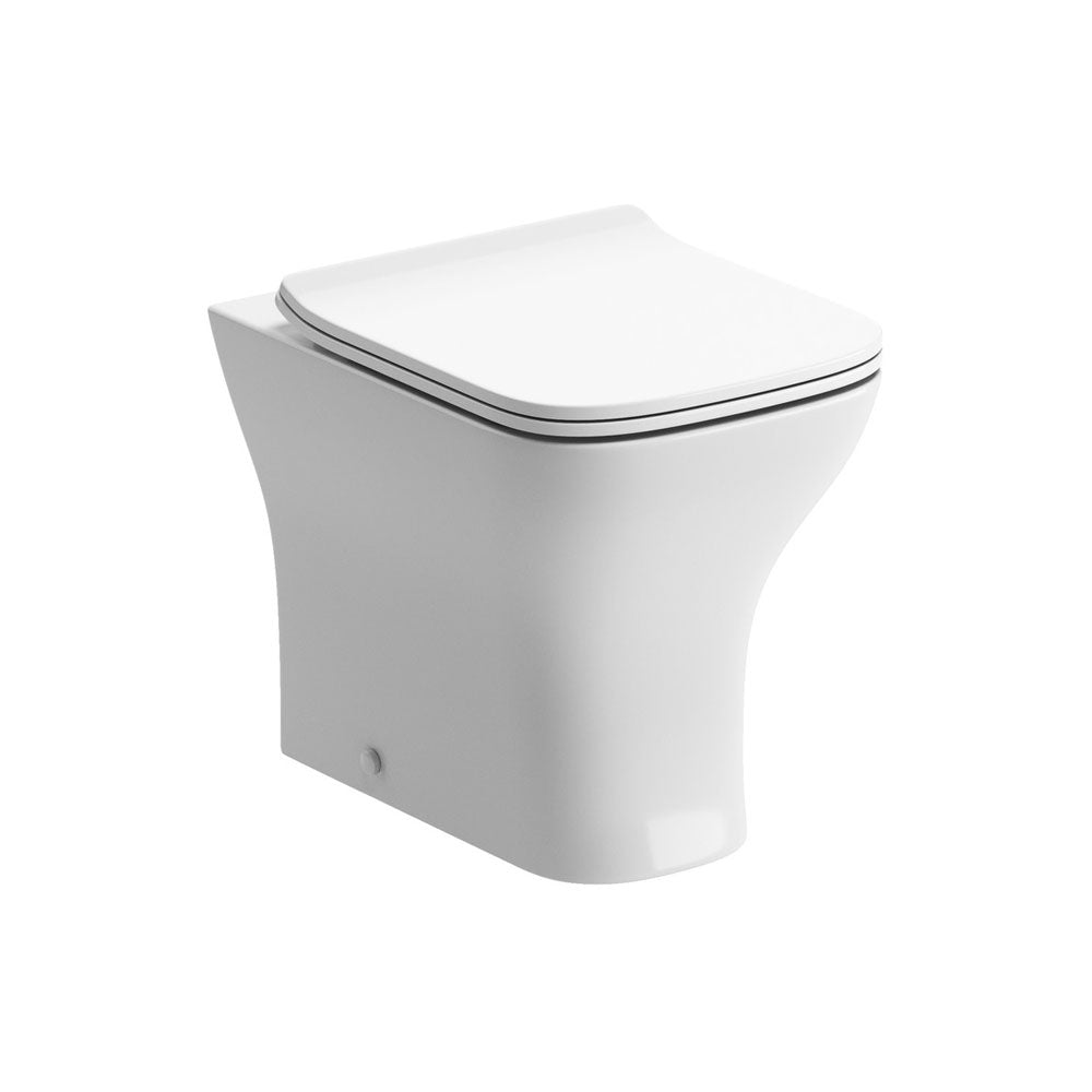 Cedarwood Back To Wall Rimless Toilet With Slim Soft Close Seat