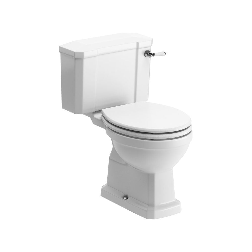 Auvellis Solenne Close-Coupled Toilet with Lever & Soft-Close Seat – product image 4