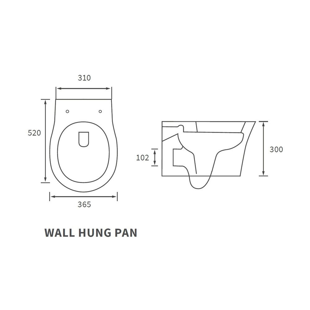 Auvellis Corvex wall-hung rimless toilet with soft-close seat