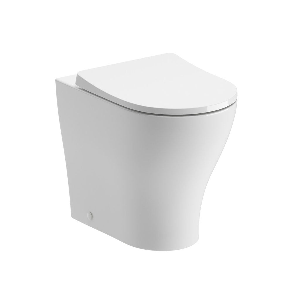Lily Back To Wall Rimless Toilet With Soft Close Seat Pureflo