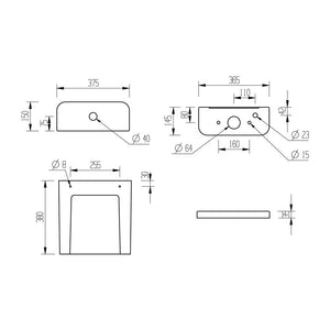 Tilia Close Coupled Comfort Height Toilet Rimless Open Back With Soft Close Seat Pureflo