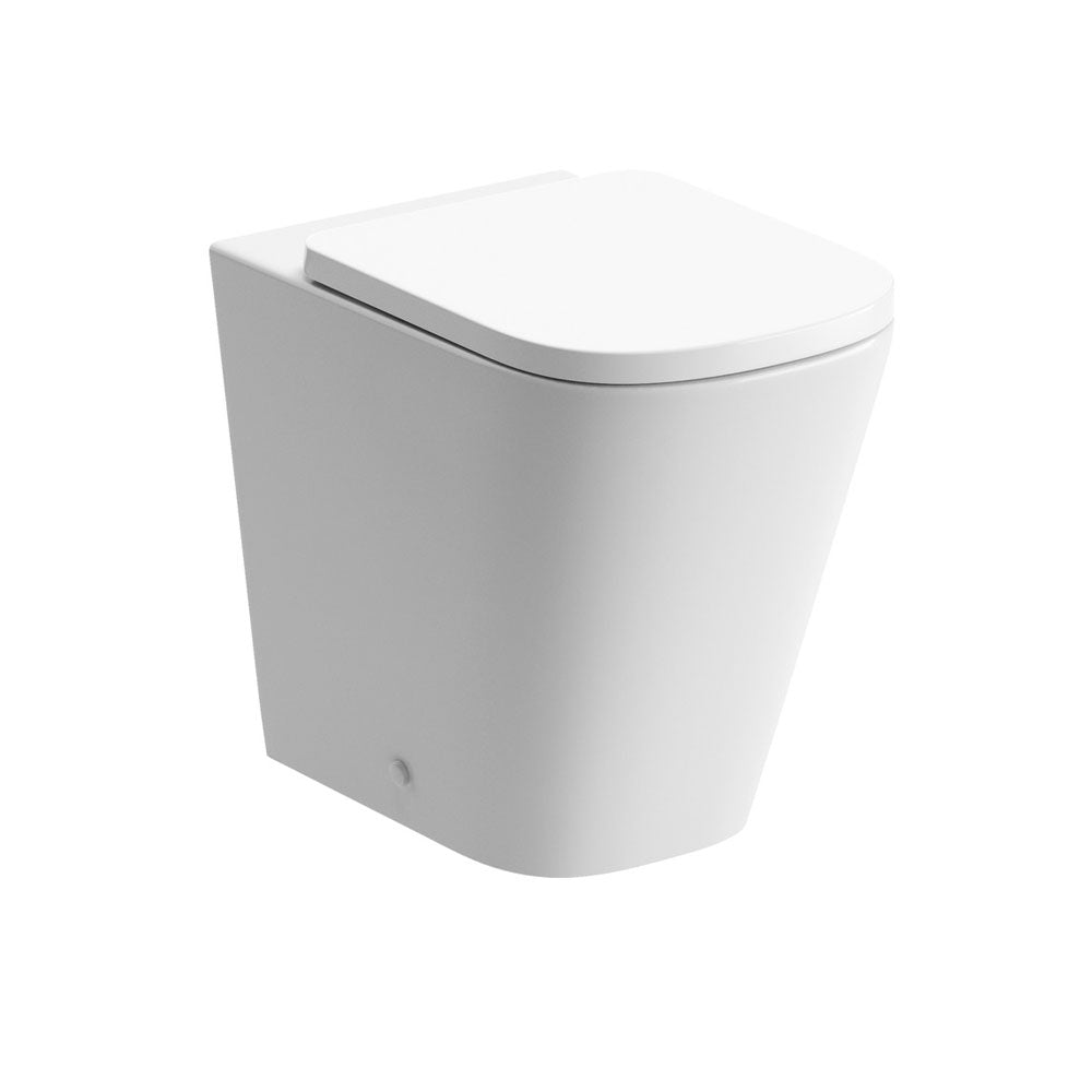 Tilia Back To Wall Short Projection Rimless Toilet With Soft Close Seat Pureflo