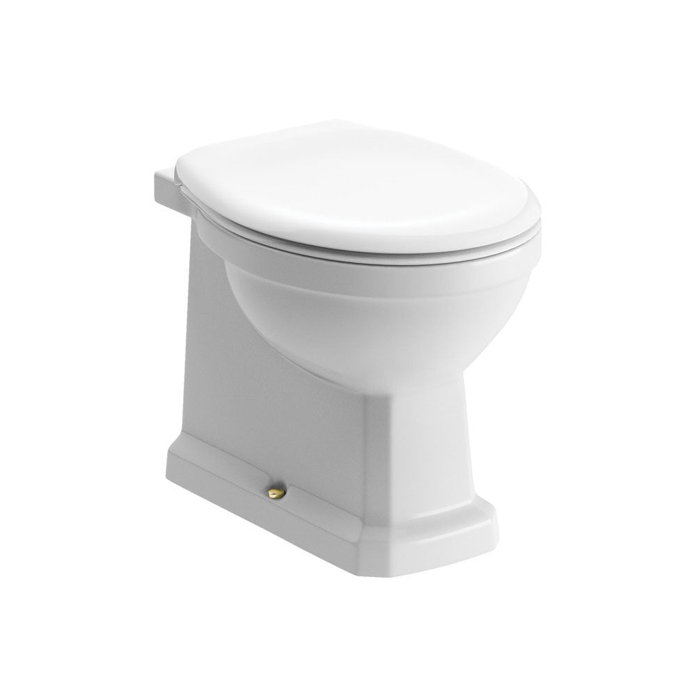 Sherbourne Back To Wall Toilet With Hinges And Acrylic Soft Close Seat