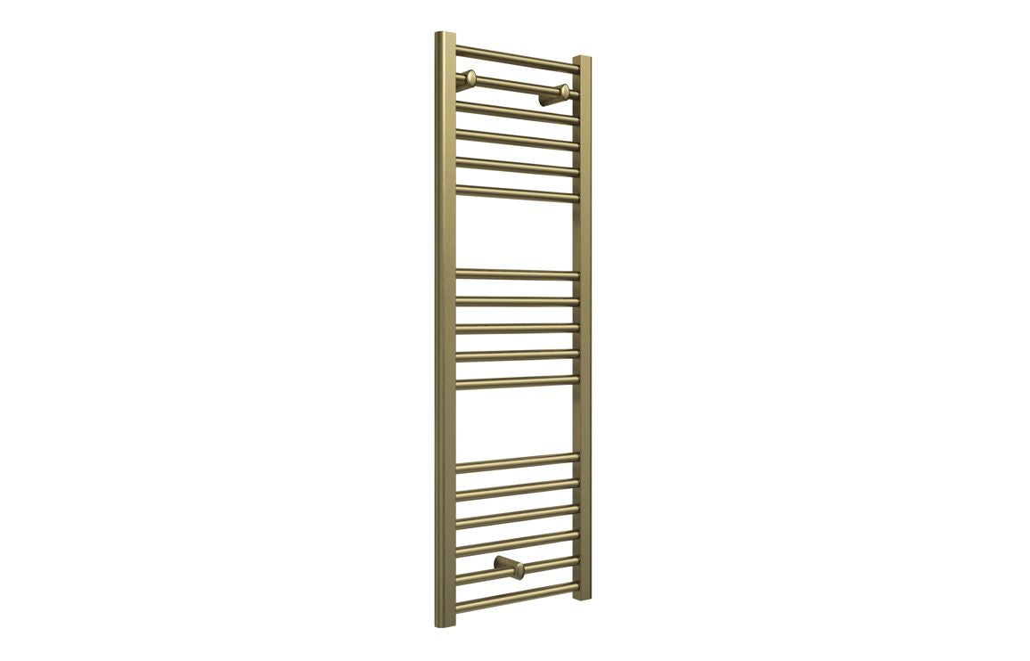 Auvellis Grada 400 x 1200mm towel rail in brushed brass