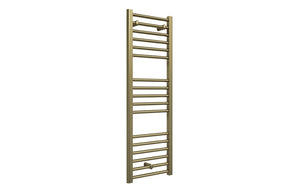 Auvellis Grada 400 x 1200mm towel rail in brushed brass