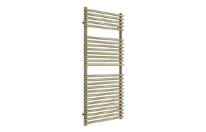 Auvellis Teplo 500 x 1190mm towel rail in brushed brass