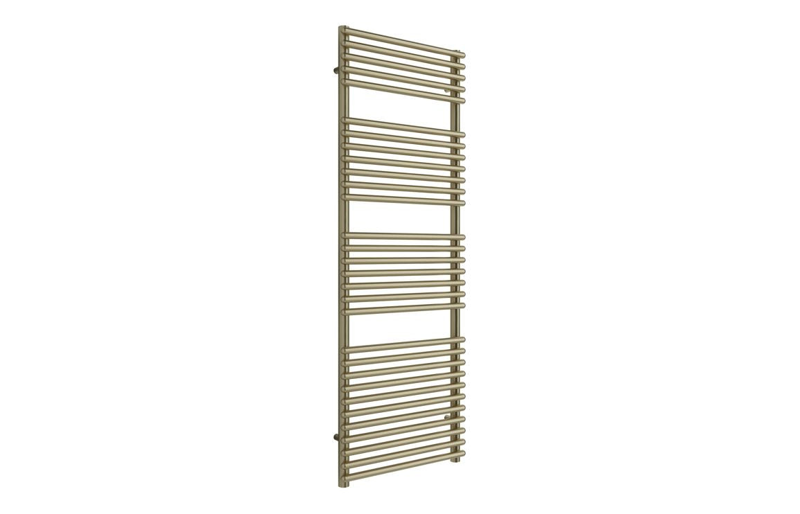 Auvellis Teplo 500 x 1450mm towel rail in brushed brass