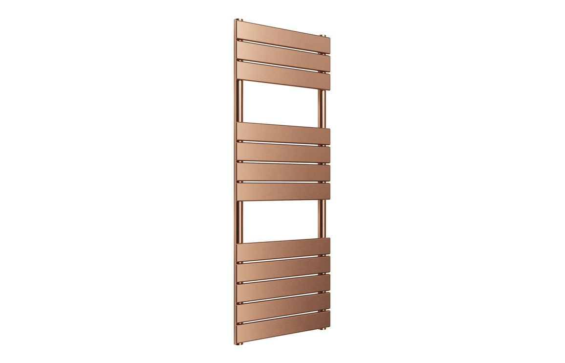 Auvellis Trend square ladder towel rail in brushed bronze