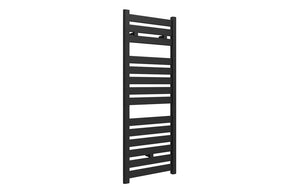 Auvellis Quadris 500 x 1150mm towel rail in matt black