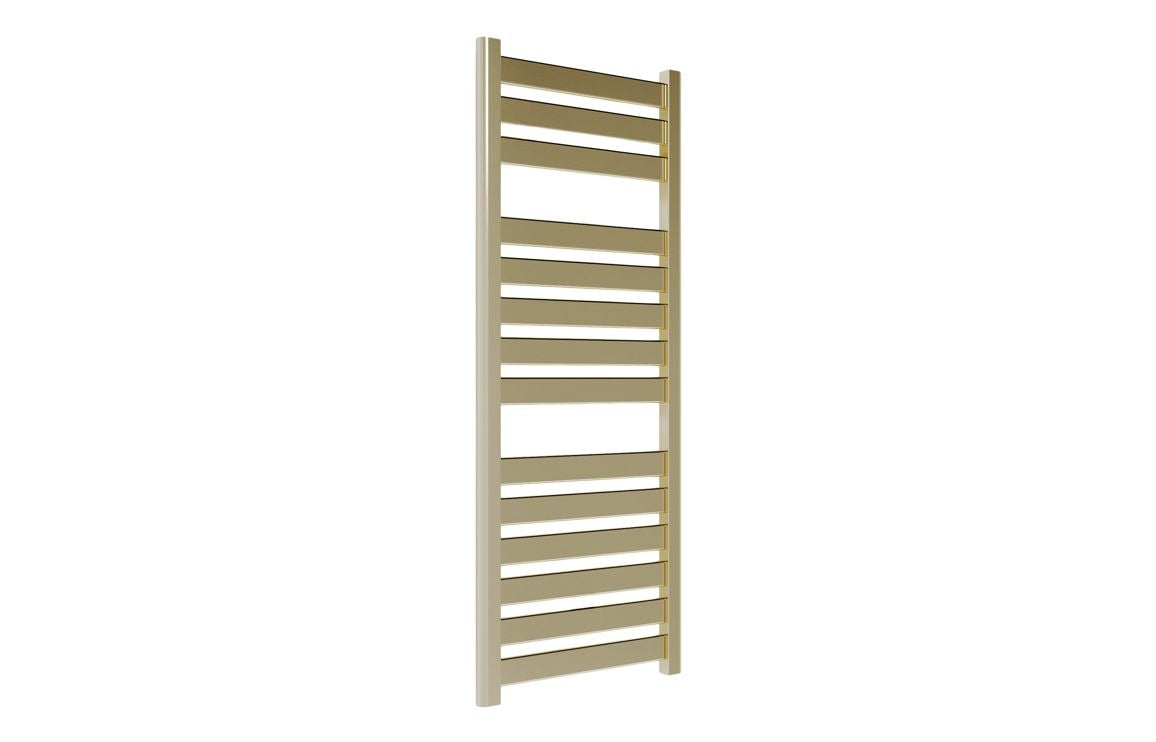 Auvellis Quadris 500 x 1150mm towel rail in brushed brass