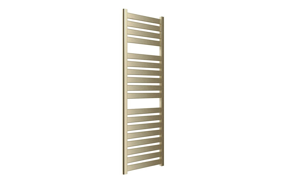 Auvellis Quadris 500 x 1420mm towel rail in brushed brass