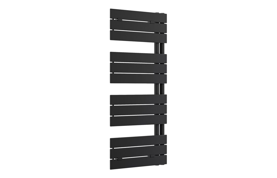 Auvellis Atra designer towel rail in matt black