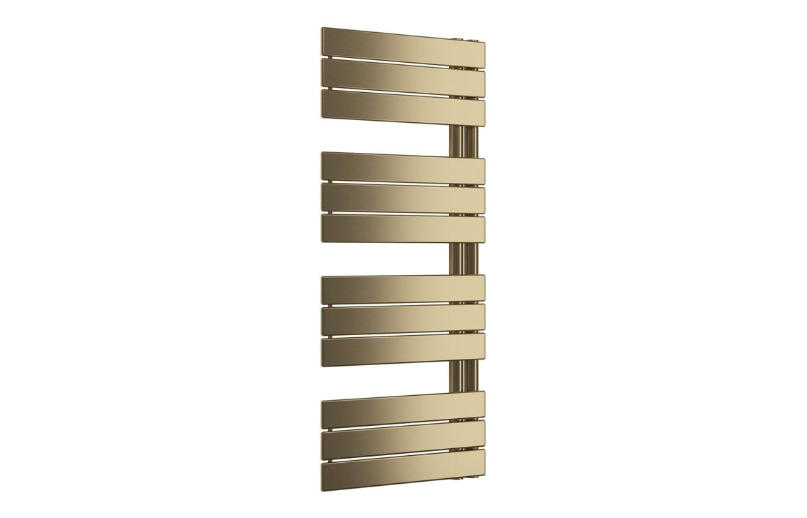 Auvellis Atra designer towel rail in brushed brass