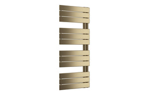 Auvellis Atra designer towel rail in brushed brass